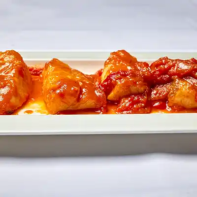 Cod with tomato